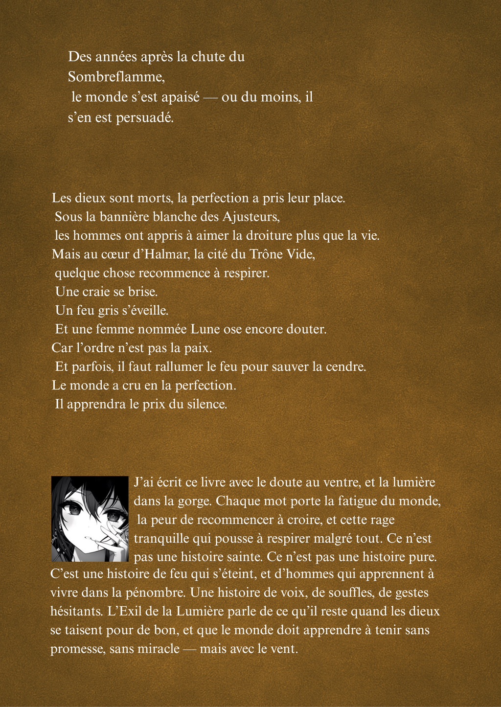 Cycle Du Sombreflamme  — Tome 2 : L'Exil De La Lumière