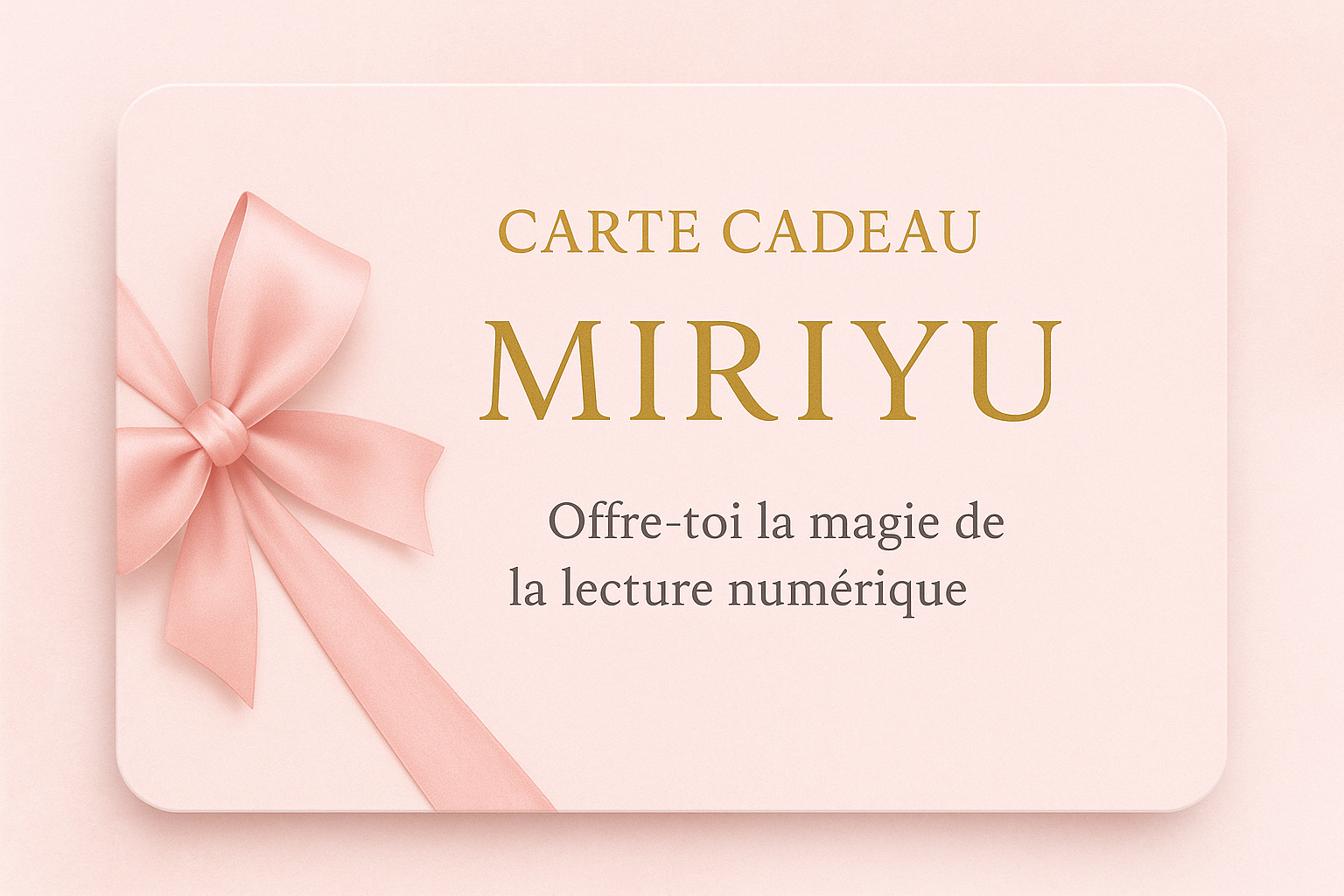 Carte Cadeau Miriyu